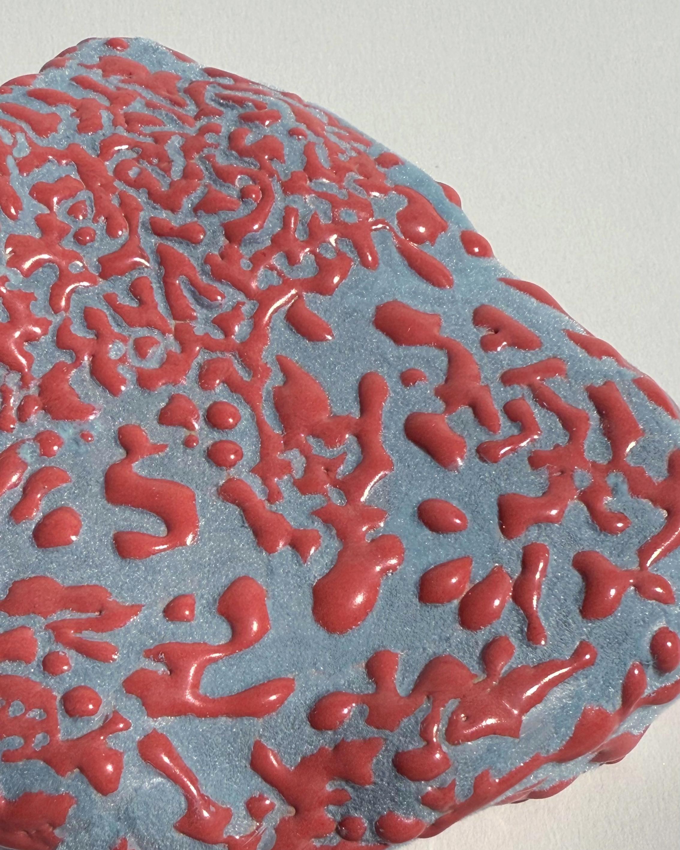 Américain Bol unique en argile et soie par Justyna Bugajczyk en vente