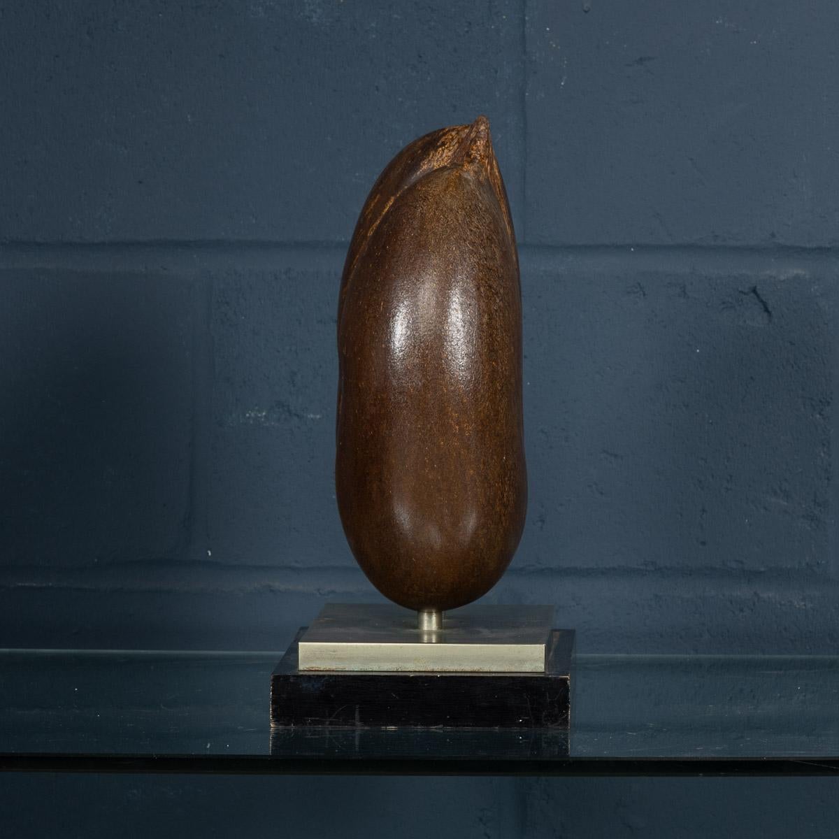 A stunning late 19th century coco de mer nut later mounted on a silver plated stand by the renowned designer Anthony Redmile. Anthony Redmile burst into the London interior design scene in the 1960s, producing some of the most eclectic items for his