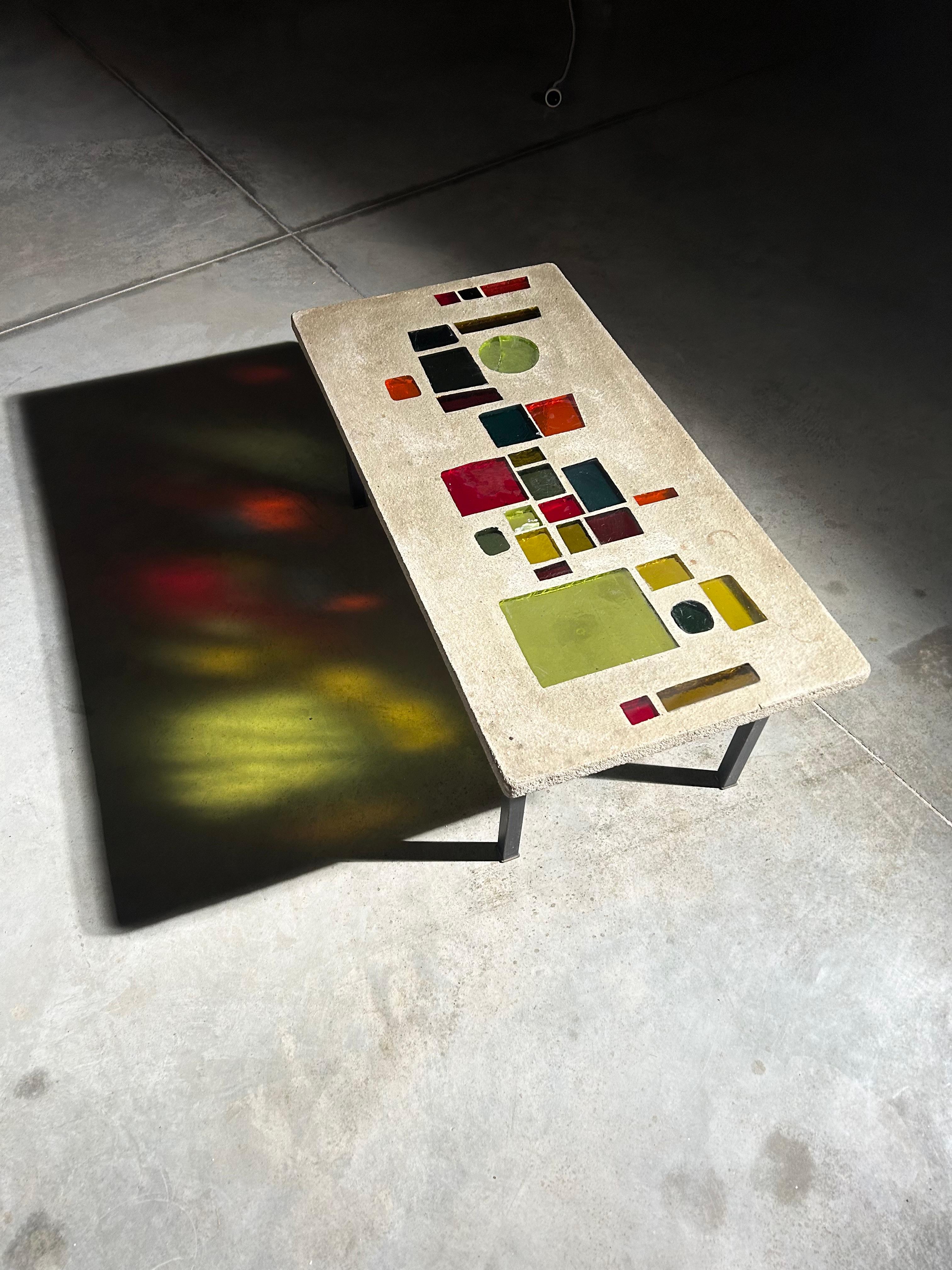 Einzigartiger Couchtisch von Jacques Avoinet im Angebot 10