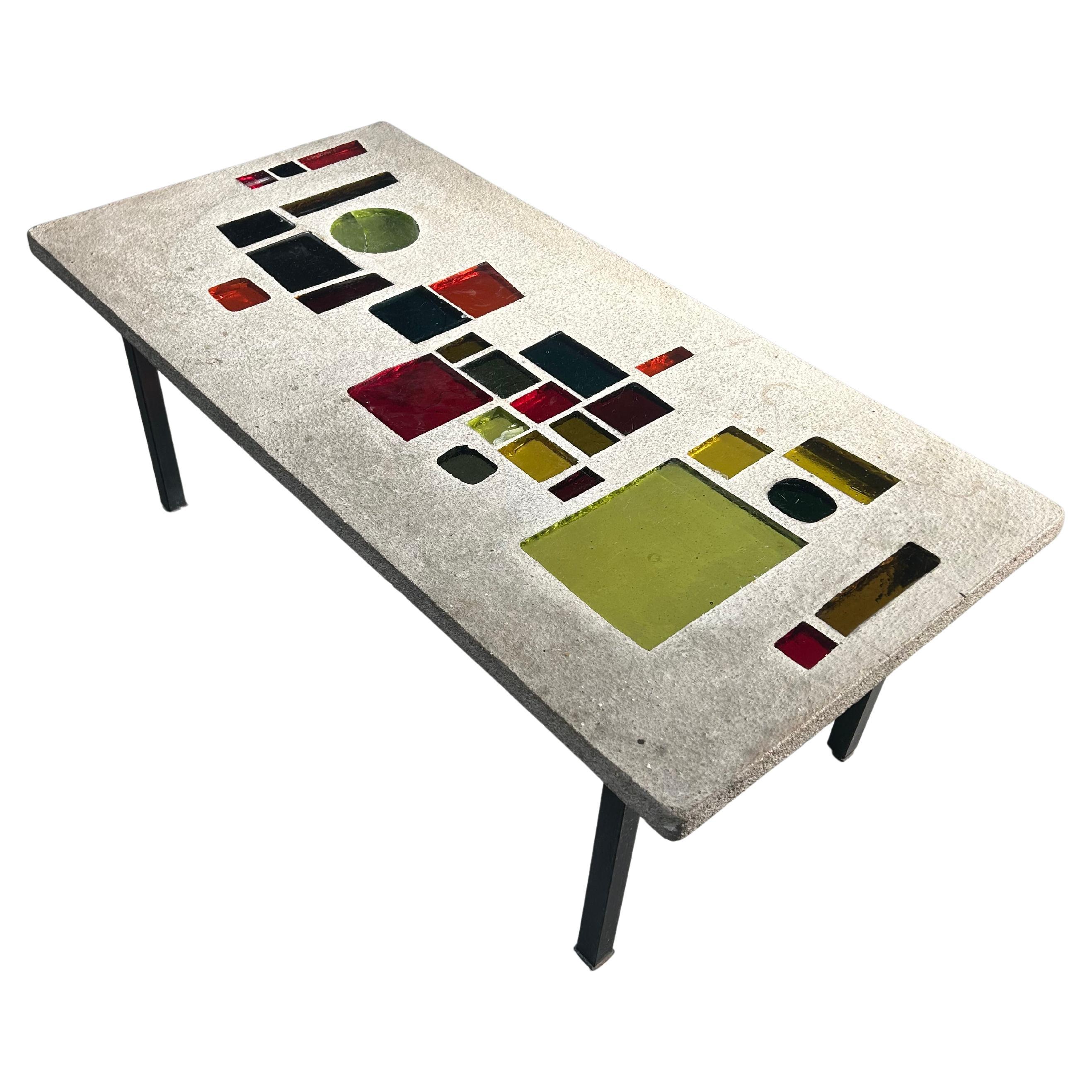 Einzigartiger Couchtisch von Jacques Avoinet im Angebot