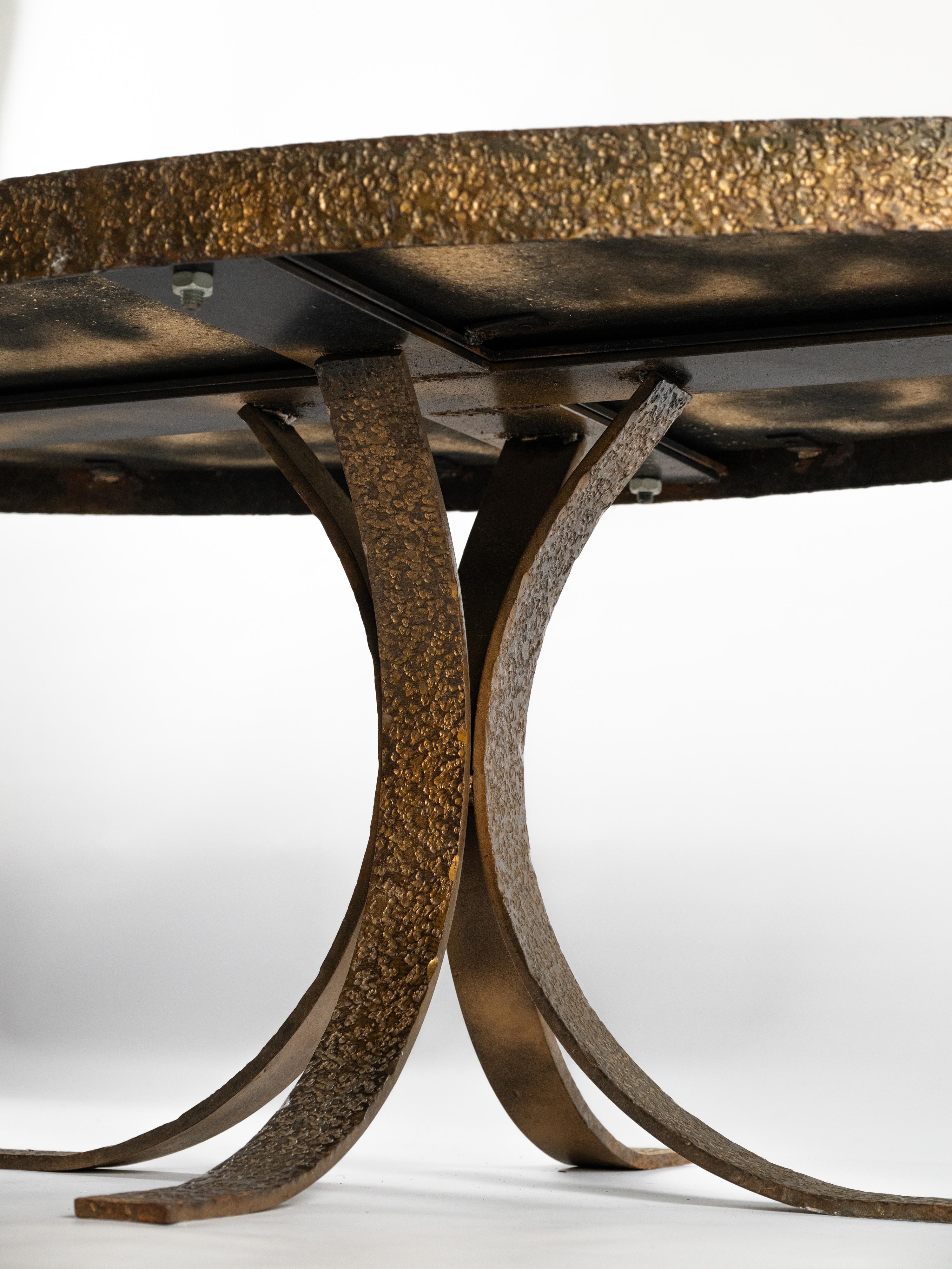 Table basse unique en céramique Georges Pelletier pour La Roue Vallauris en vente 9