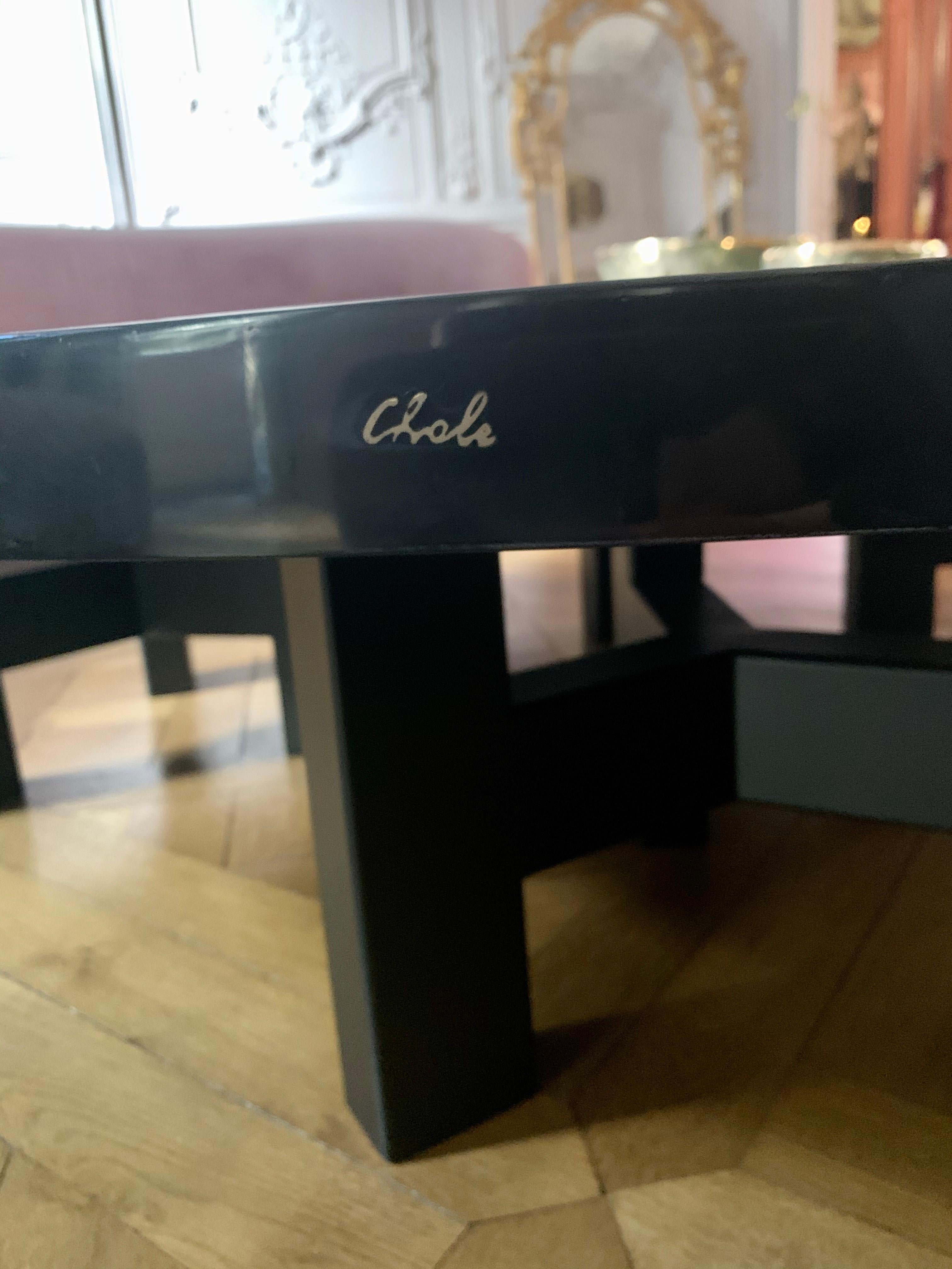 Ado Chale, Coffee Table in Jade In New Condition For Sale In Bordeaux, FR