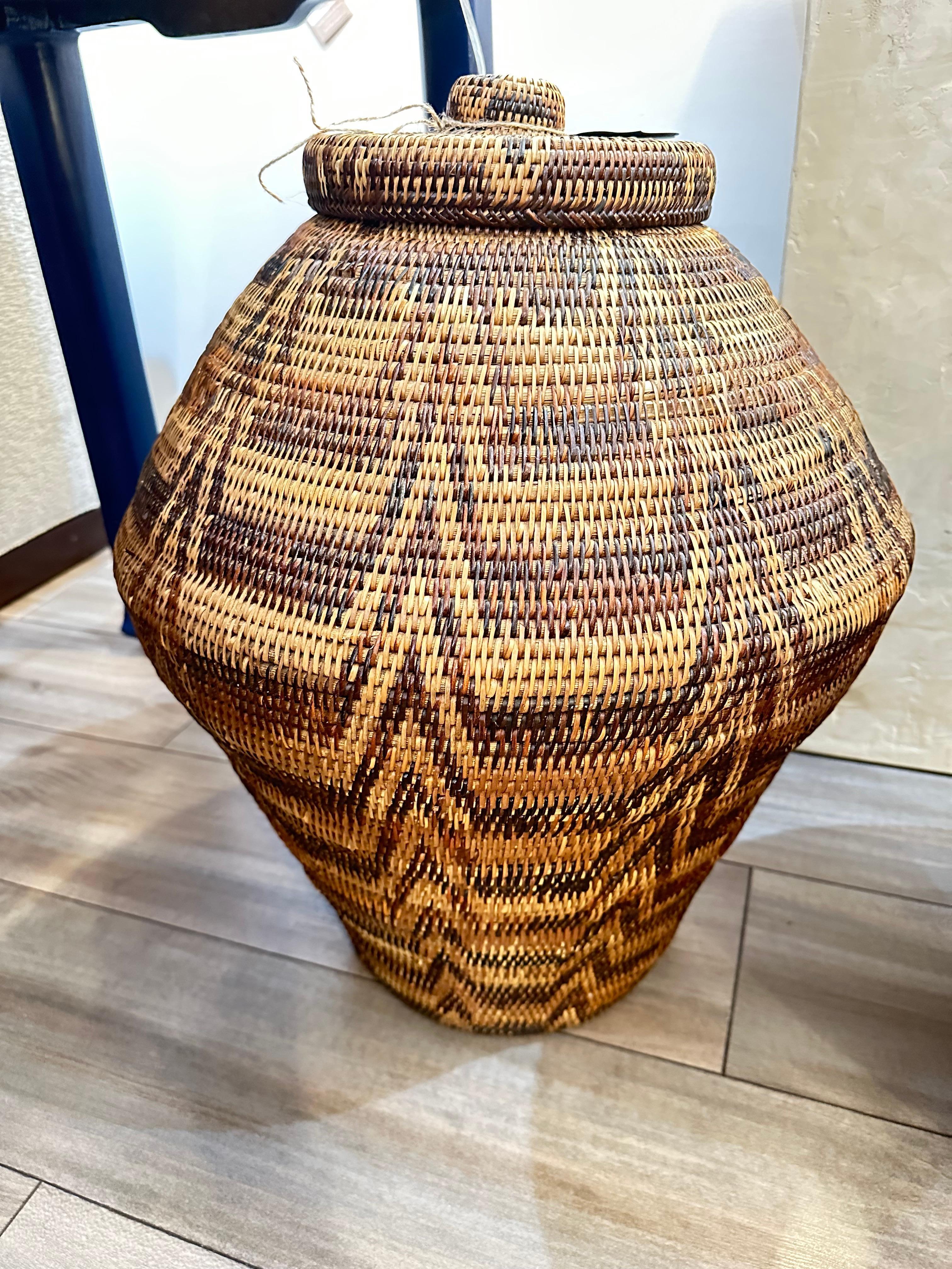 Hand-Woven Unique Collection of African Decorative Baskets 