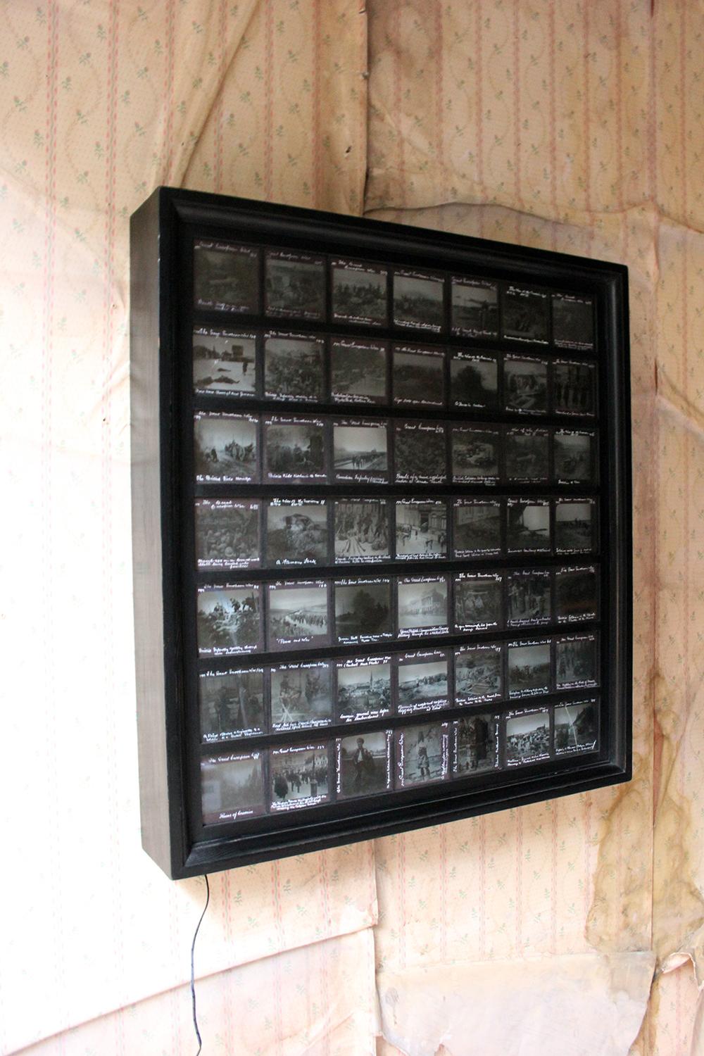 Unique Collection of Forty-Nine Light-Box Framed Lantern Slides of WWI Interest For Sale 4