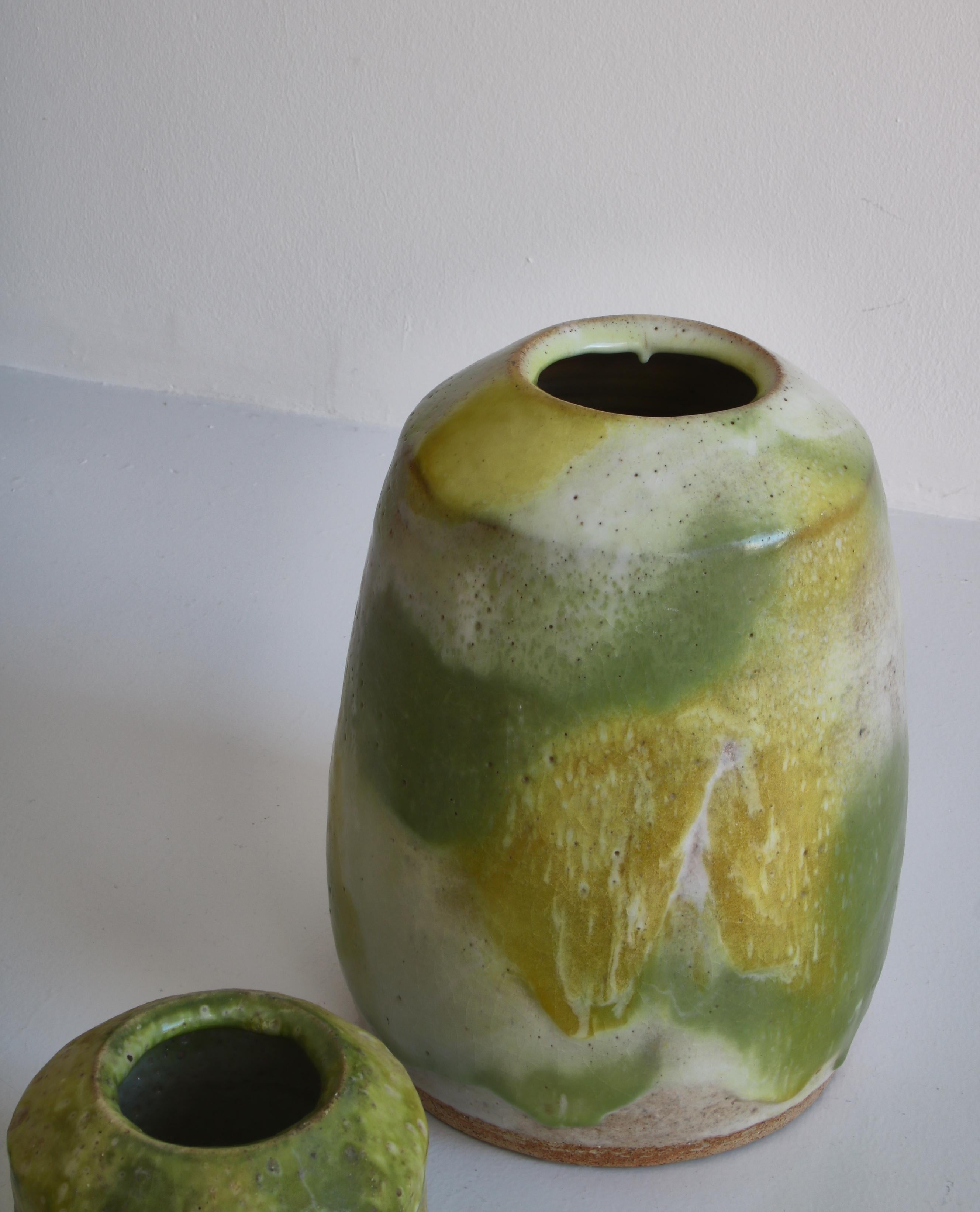 Unique Collection of Stoneware Vases by Ole Bjørn Krüger, Own Studio, 1960s For Sale 5