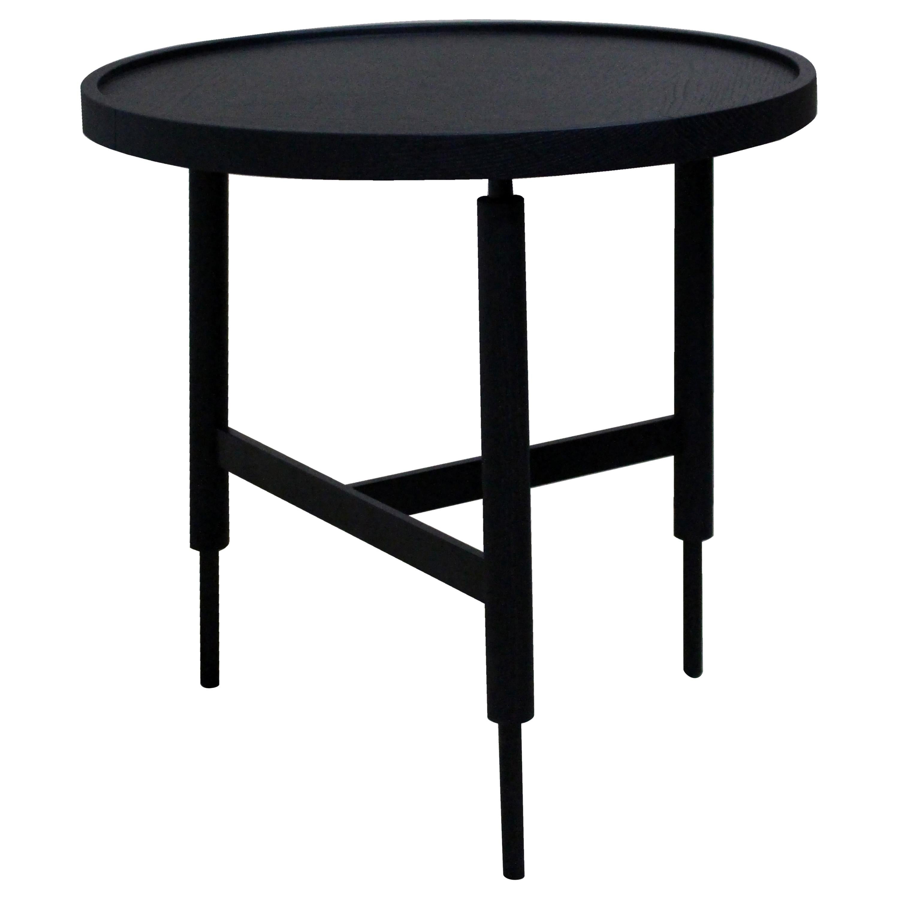 Unique Collin Black Side Table by Collector For Sale