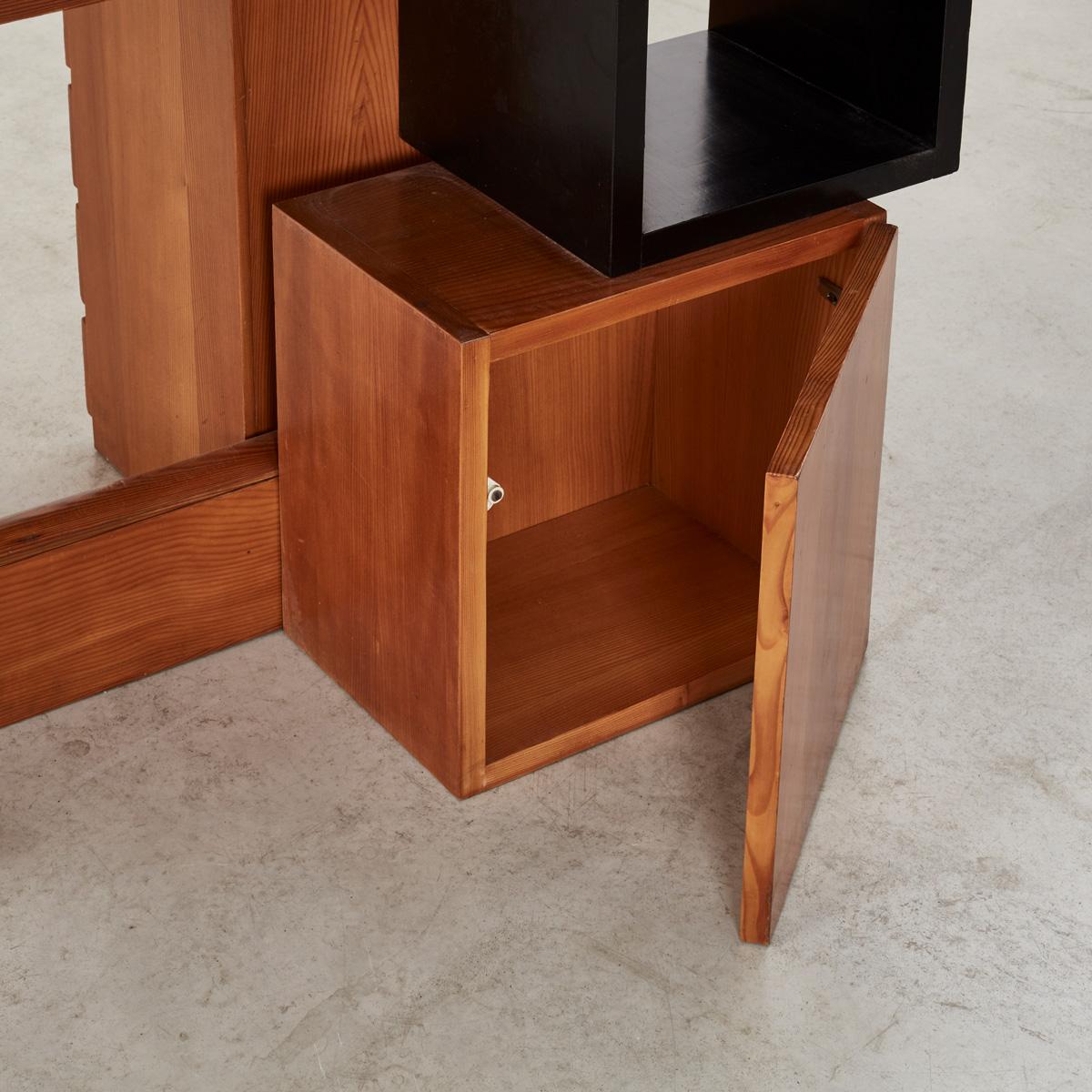 Unique Constructivist style desk by Daniele Baroni, Italy, c1960 5