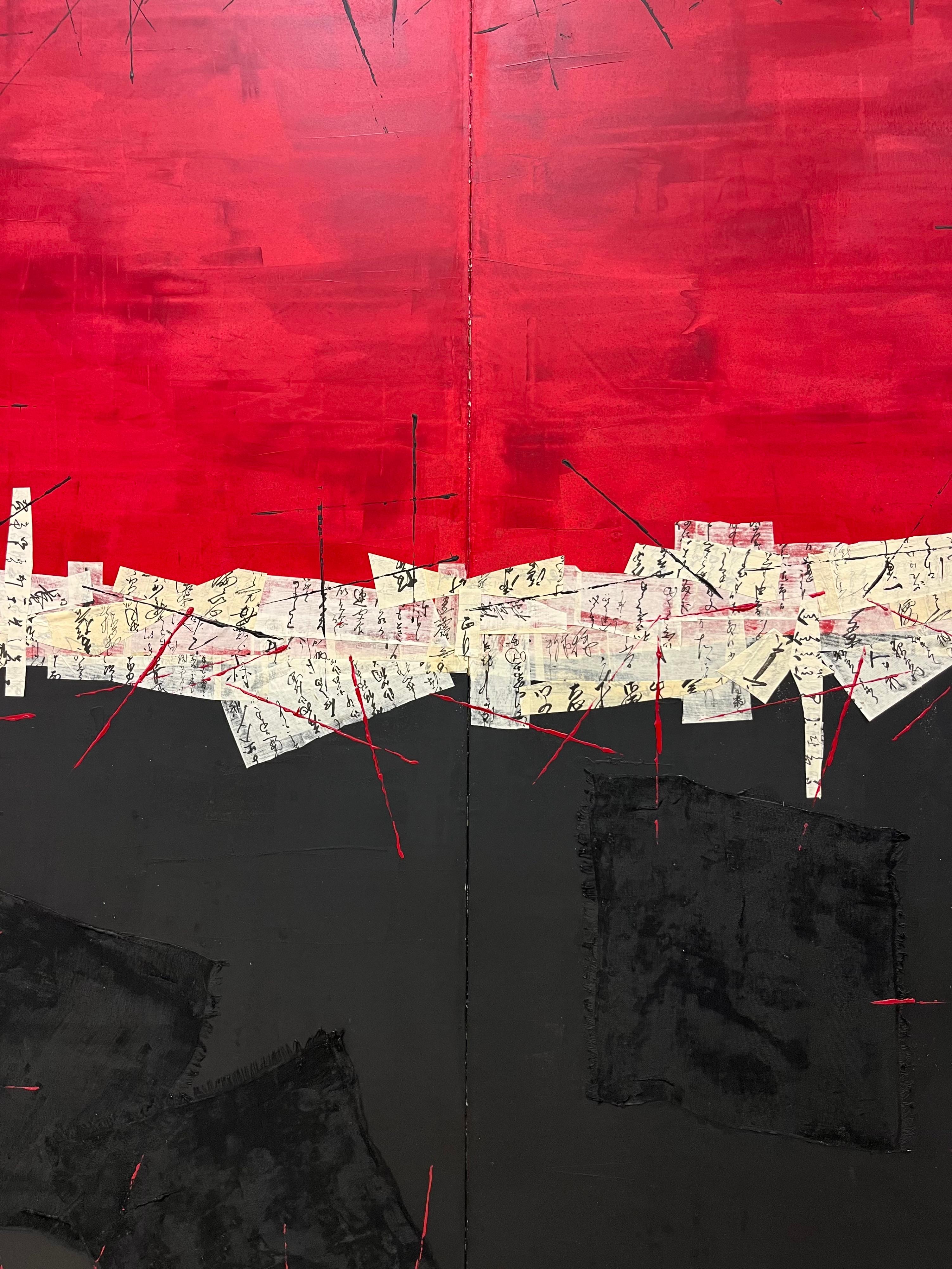 Einzigartige abstrakte Siebdrucke, inspiriert von der Gutai-Kunst (20. Jahrhundert) im Angebot