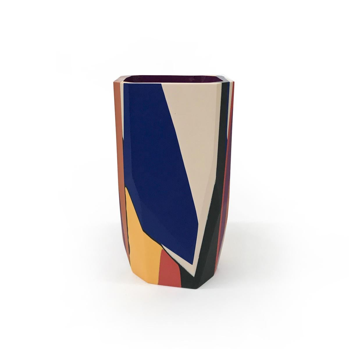 American Unique Contemporary Cast Resin Isere Vase by Elyse Graham