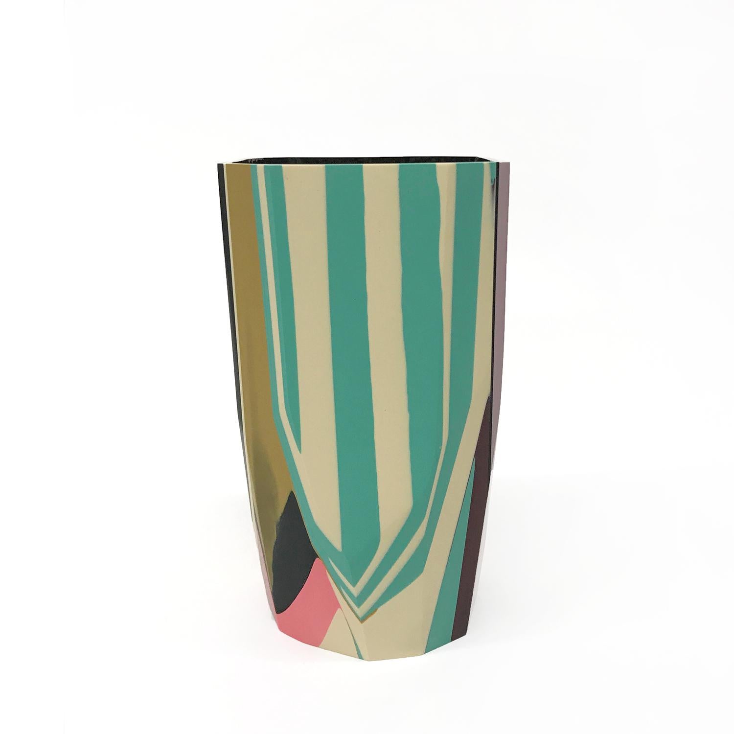 American Unique Contemporary Cast Resin Puglia Vase by Elyse Graham For Sale