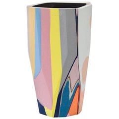 Unique Contemporary Cast Resin Vase in Amorgos