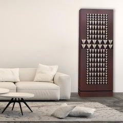 Contemporary Geometric Cabinet with Onyx Stone