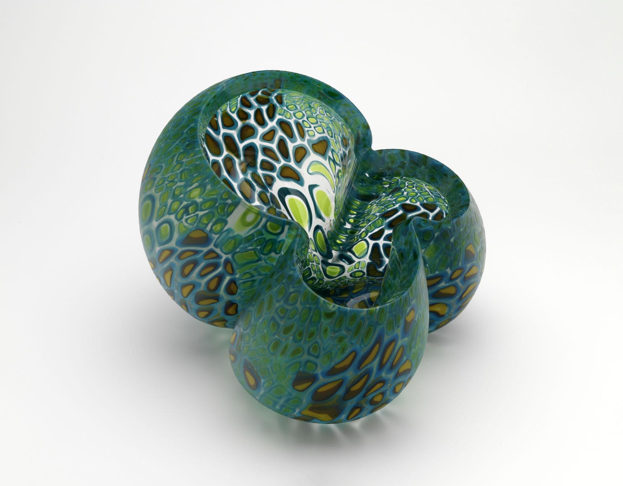 Barbara Nanning
Colorful Shadows I, 2018
Glass, blown, hand-formed, sandblasting
Unique
C. 7.5 in. H x 9 in. W x 9 in. D.

 