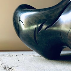 Unique Contemporary Iberian Walnutwood Indigo Blue Coffee Table by Jordi Sarrate