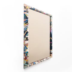 Unique Contemporary Square Resin Mirror