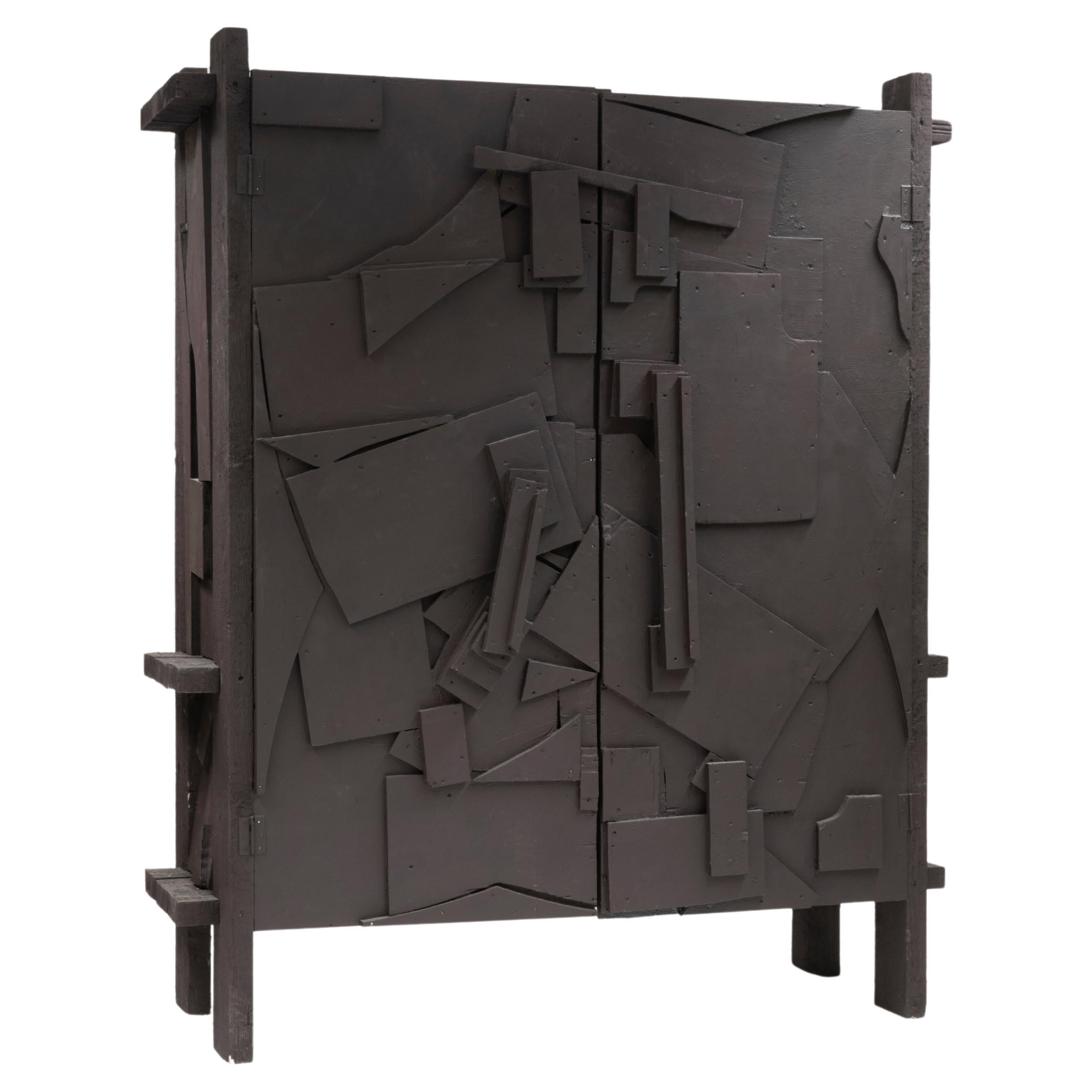 Unique Contemporary Sustainable Design Wooden Sculptural Cabinet by Teun Zwets