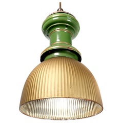 Unique Converted GasLamp with Huge Mercury GlassMirrored Shade