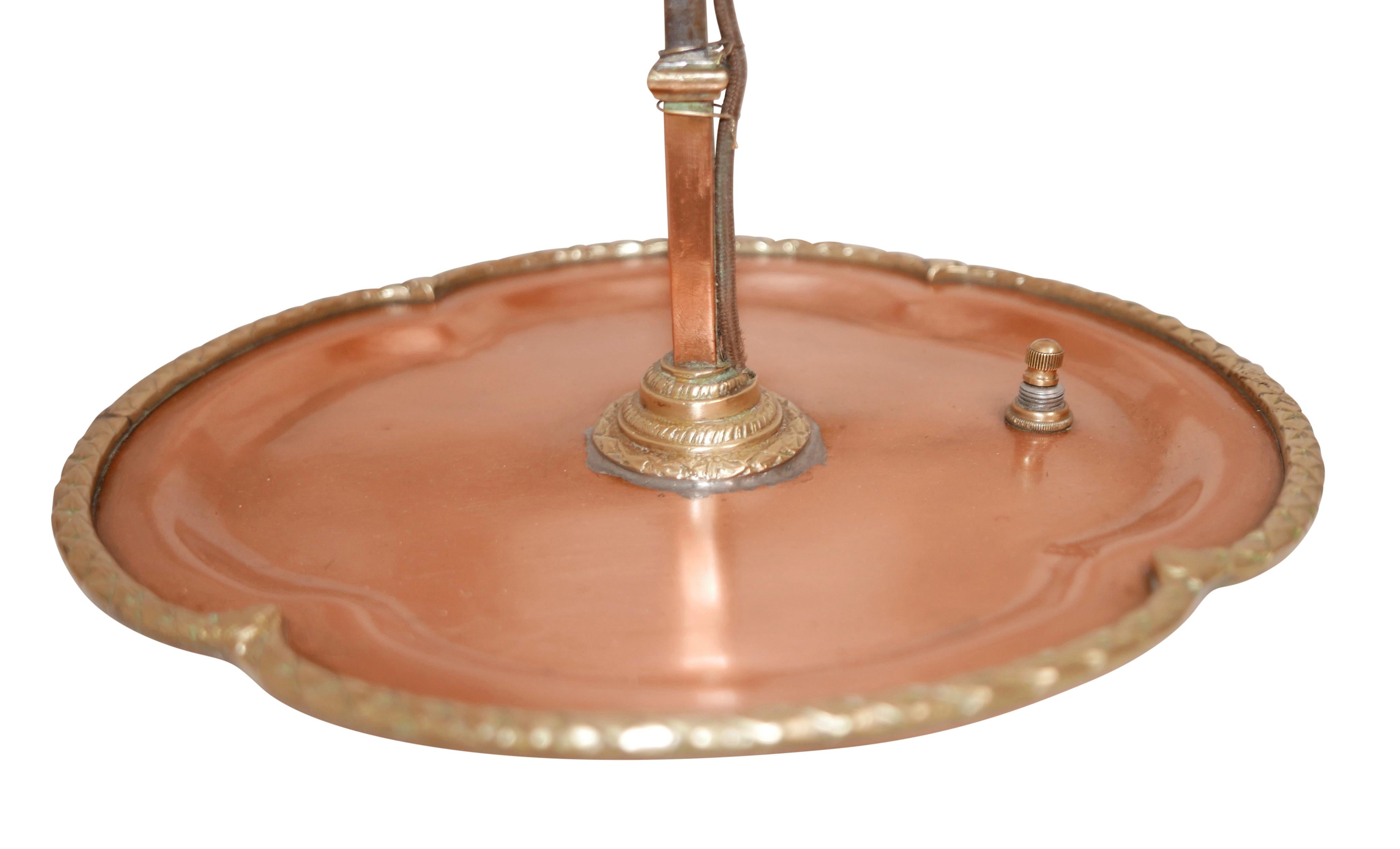 Copper and Brass Bouillotte Lamp, French, circa 1820 1