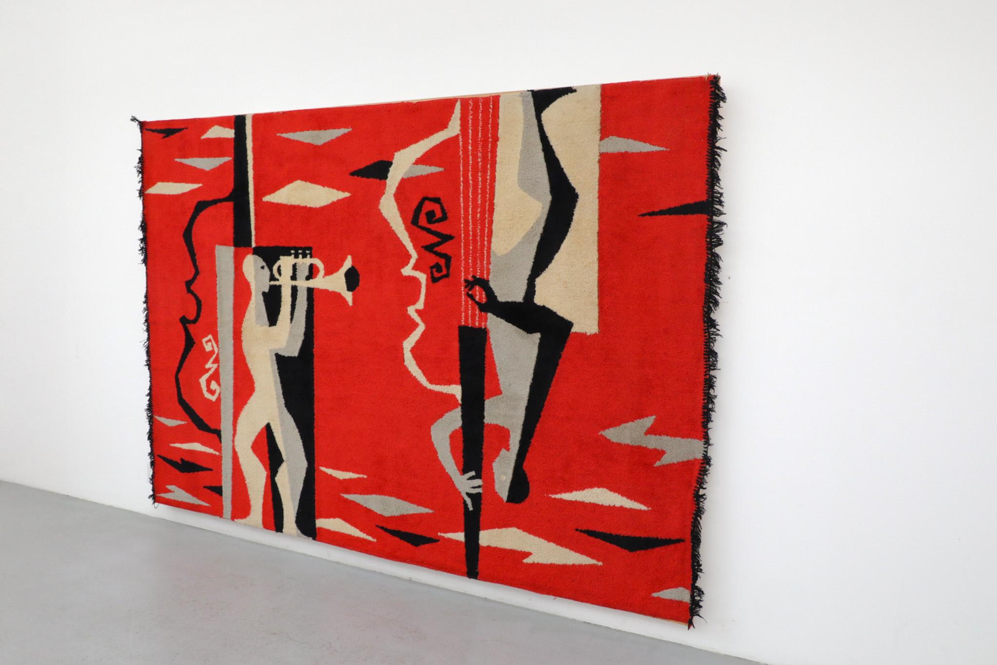 Belgian 1950s Le Corbusier Inspired 'Modulor' Tapestry from Brussels Expo '58 For Sale