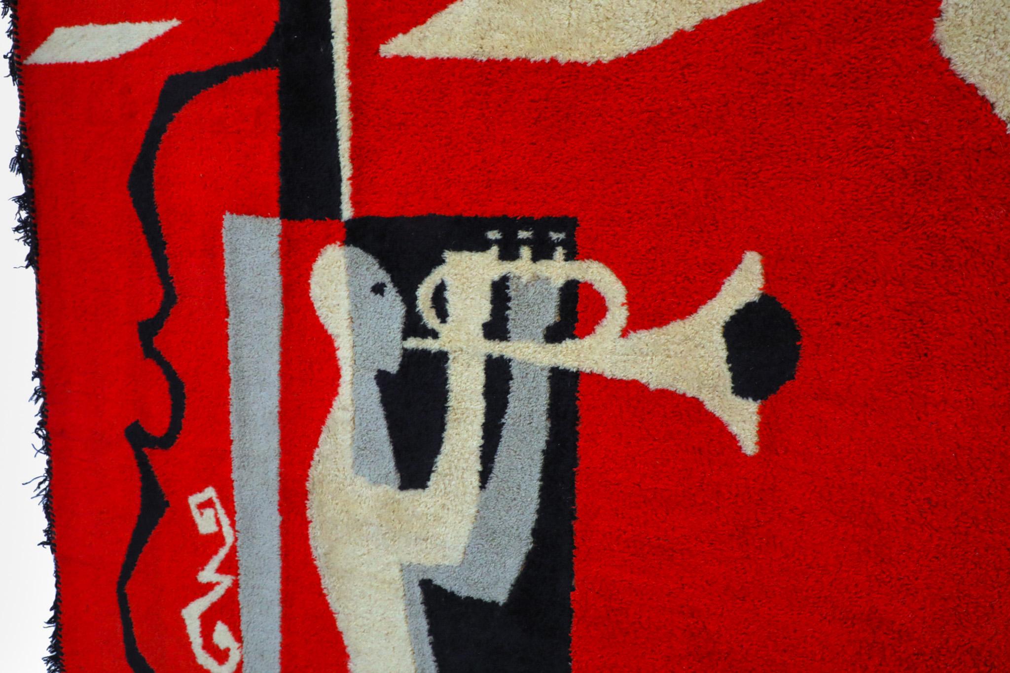 1950s Le Corbusier Inspired 'Modulor' Tapestry from Brussels Expo '58 In Good Condition For Sale In Los Angeles, CA