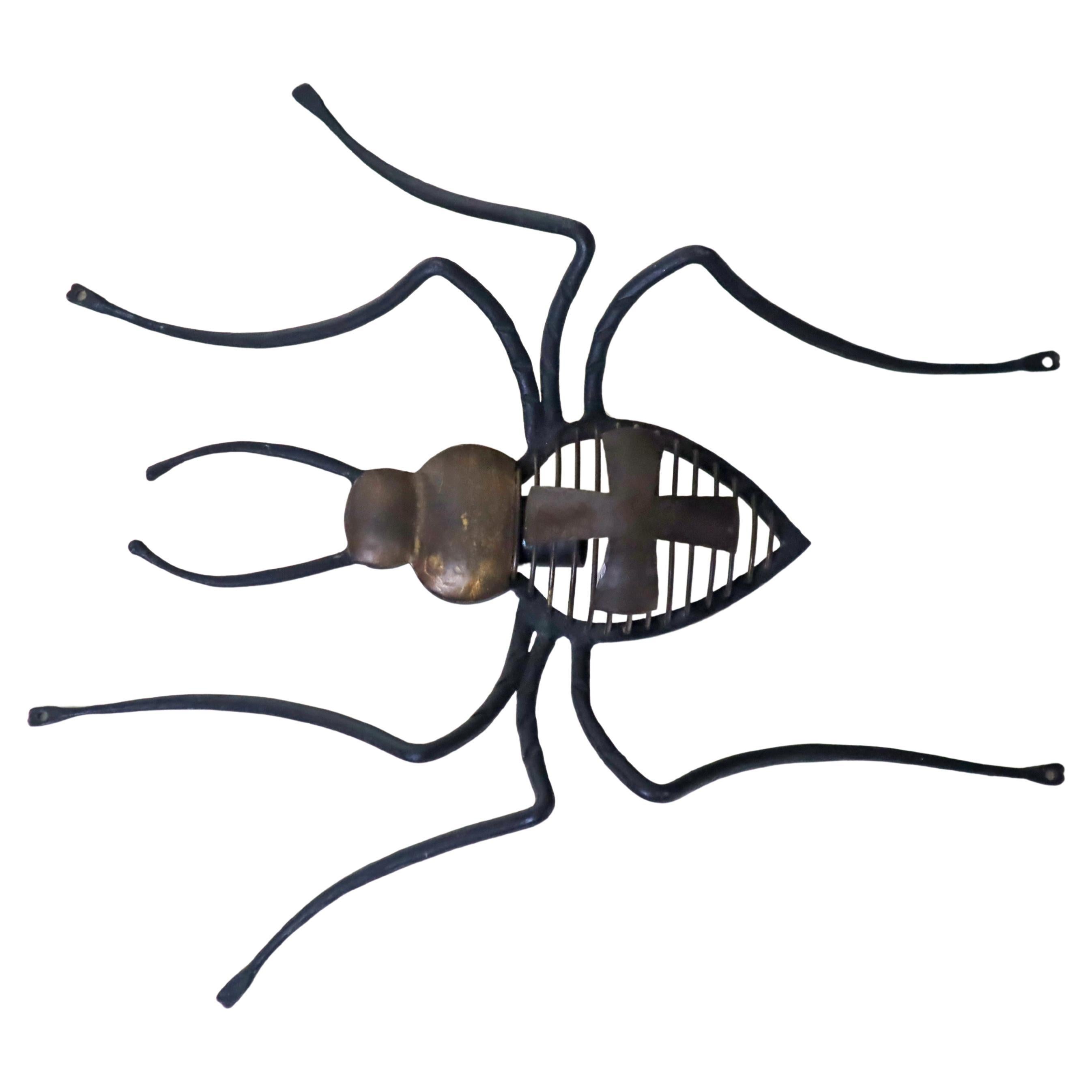 Einzigartige Cross Spider Wandlampe Handgeschmiedetes Meisterwerk