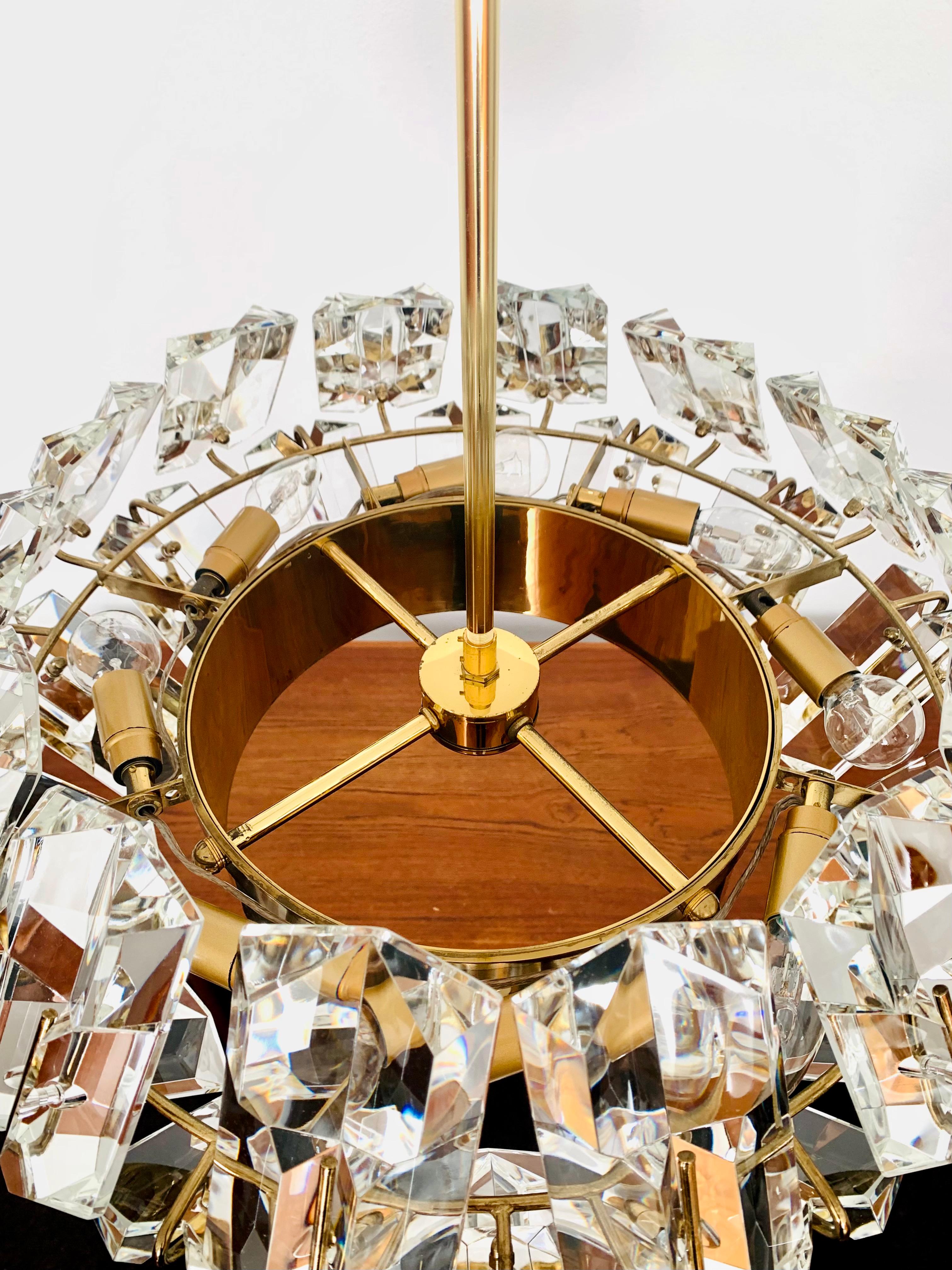 Unique Crystal Chandelier by Ernst Palme 3