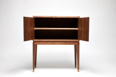 Unique Custom LALA Walnut Bronze Details Cabinet Buffet By Reda Amalou Design
