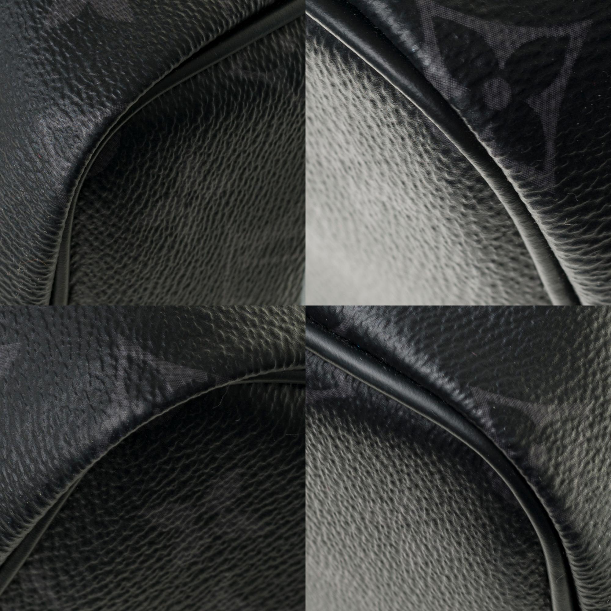 UNIQUE Customized BATBAG III Travel bag Louis Vuitton Keepall 55 éclipse strap 4