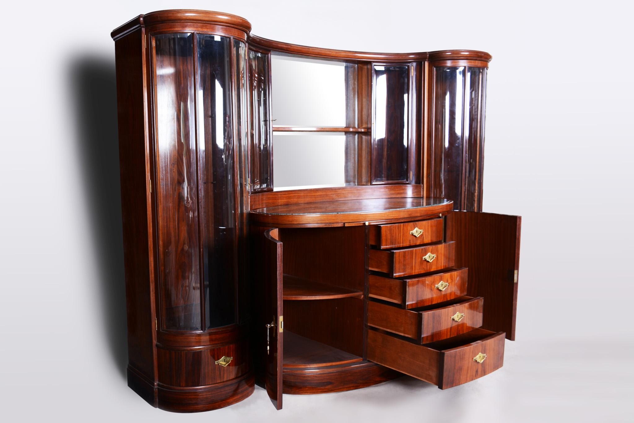 Unique Czech Art Deco Secretary/Writing Desk, Rosewood 1920-1929 For Sale 6
