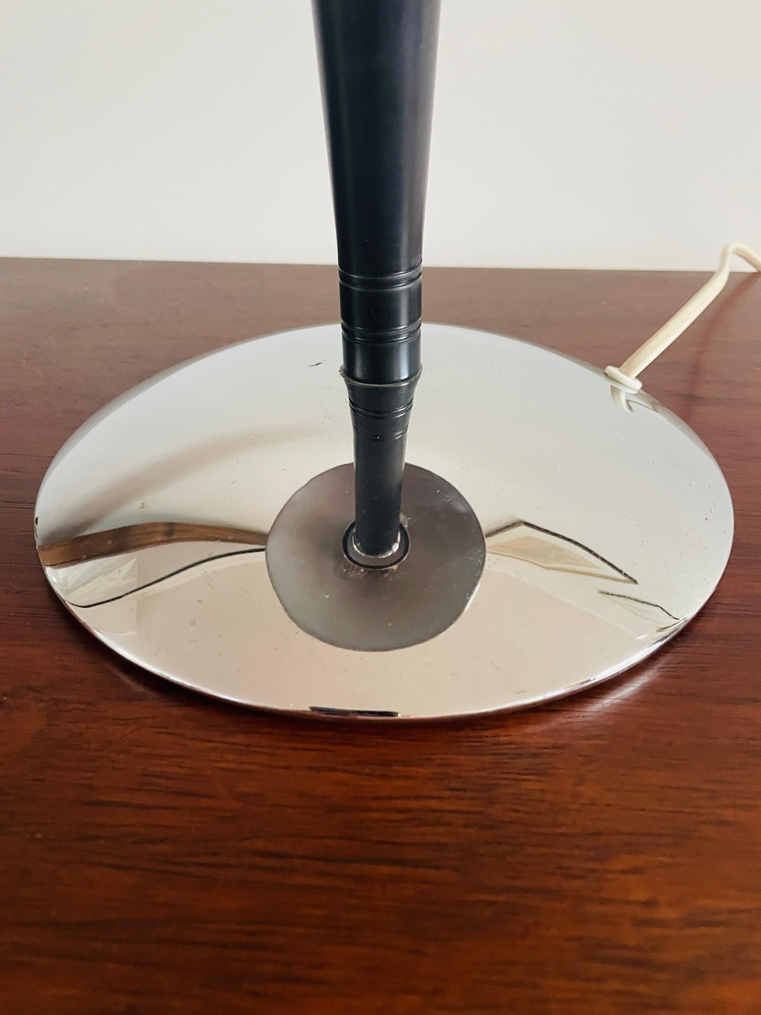 Lampe Dakapo unique. Lampe de table art déco chromée Ikea des années 1980. Lampe champignon Bauhaus en vente 4