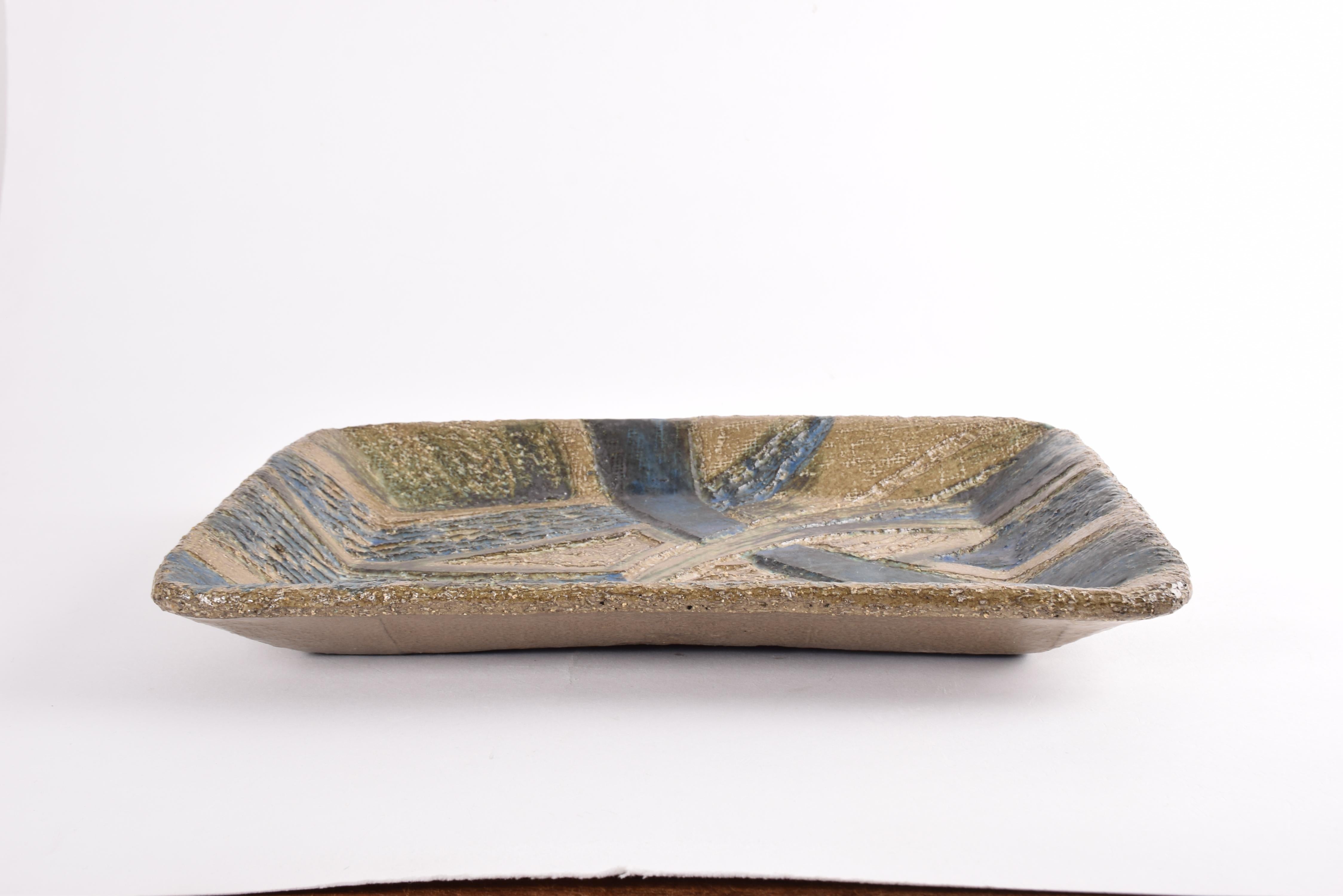 Unique Danish Brutalist Ceramic Wall Decor Abstract Art by Trans, Large, 1970s finales del siglo XX en venta