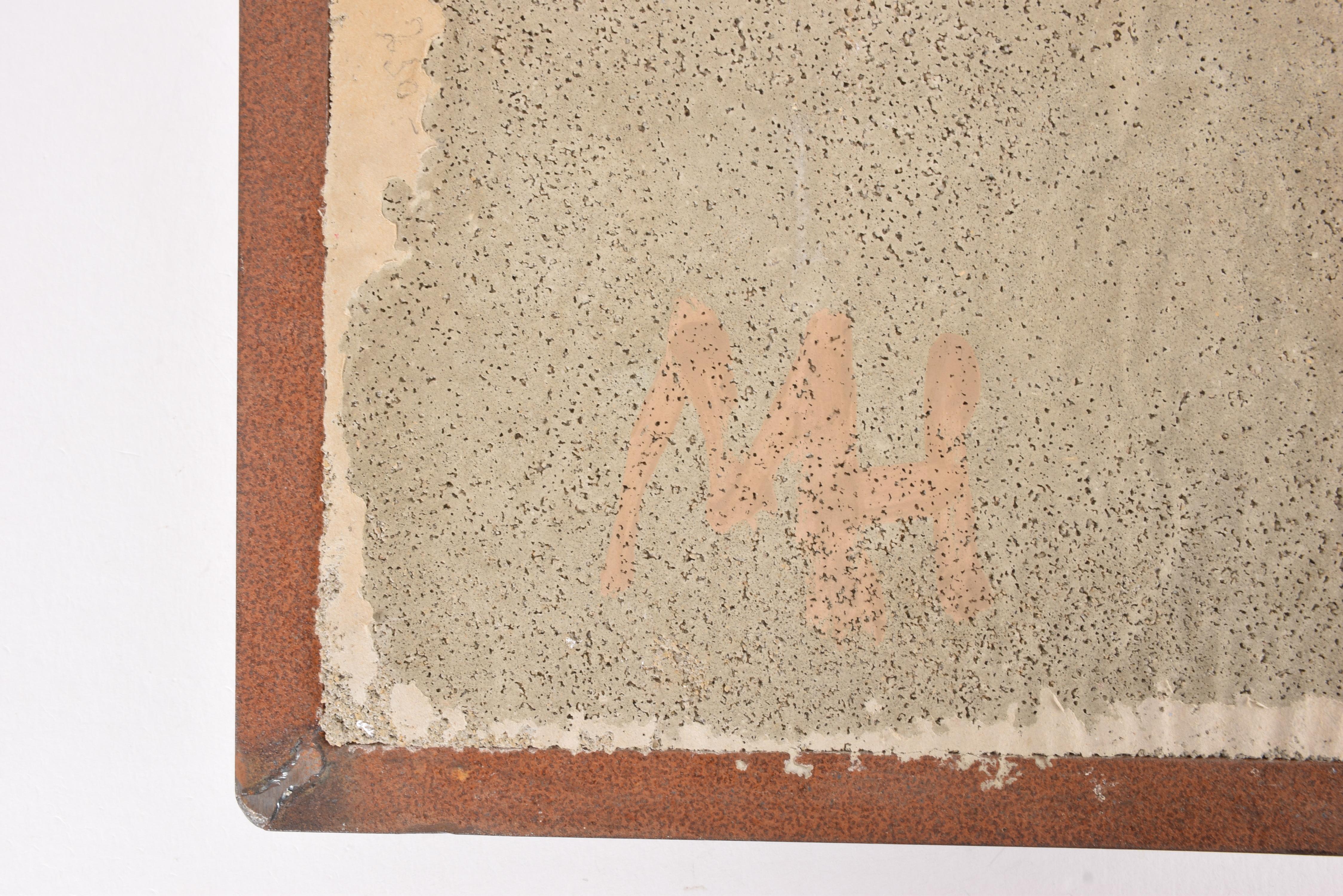 Unique Danish Brutalist Large Ceramic Wall Art with Mirror by Mette Høm ca 1970s For Sale 13
