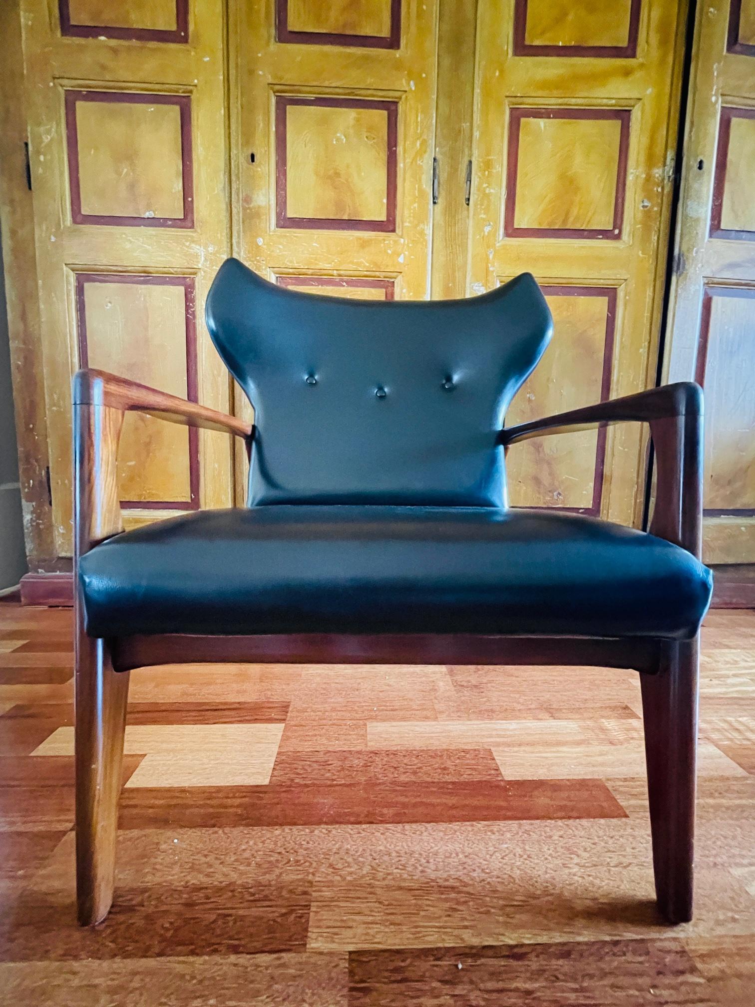 Chaise de design danois unique. Chaise de style Madsen & Schubell. Chaise extrêmement rare en vente 1
