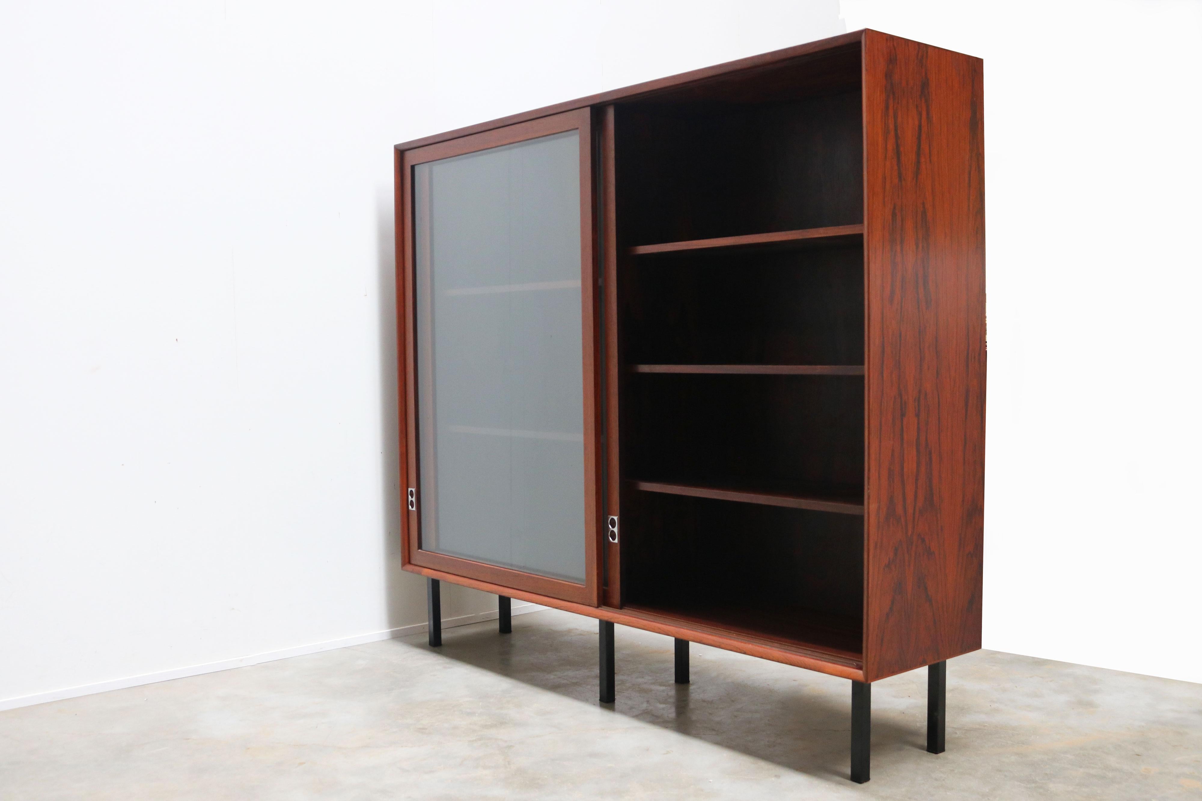 Metà XX secolo Libreria in legno di palissandro dal design unico danese di Arne Vodder per Sibast furniture 1958 in vendita