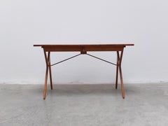 Einzigartiger dänischer Modern-Schreibtisch aus Teak und Eiche, 1950er Jahre