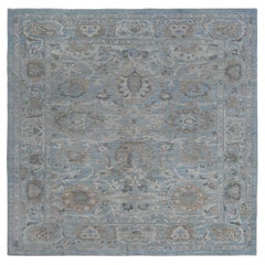 Unique Dark Blue Sultanabad Rug