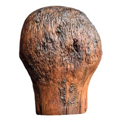 Antique Unique Decorative 19th Century Wooden Milliners Head
