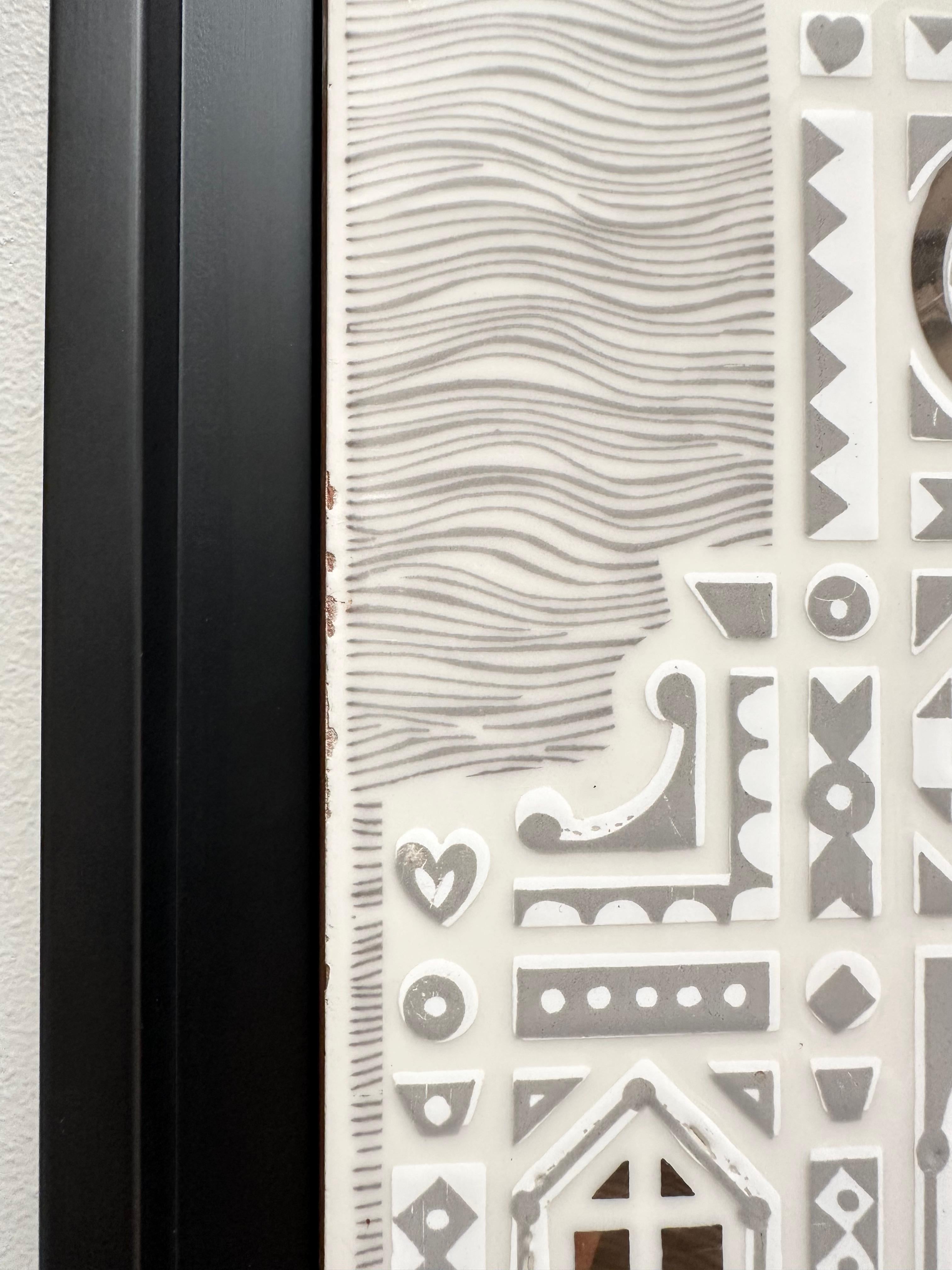 Unique Decorative Art Tile, Roger Capron, Italy 1988 For Sale 2