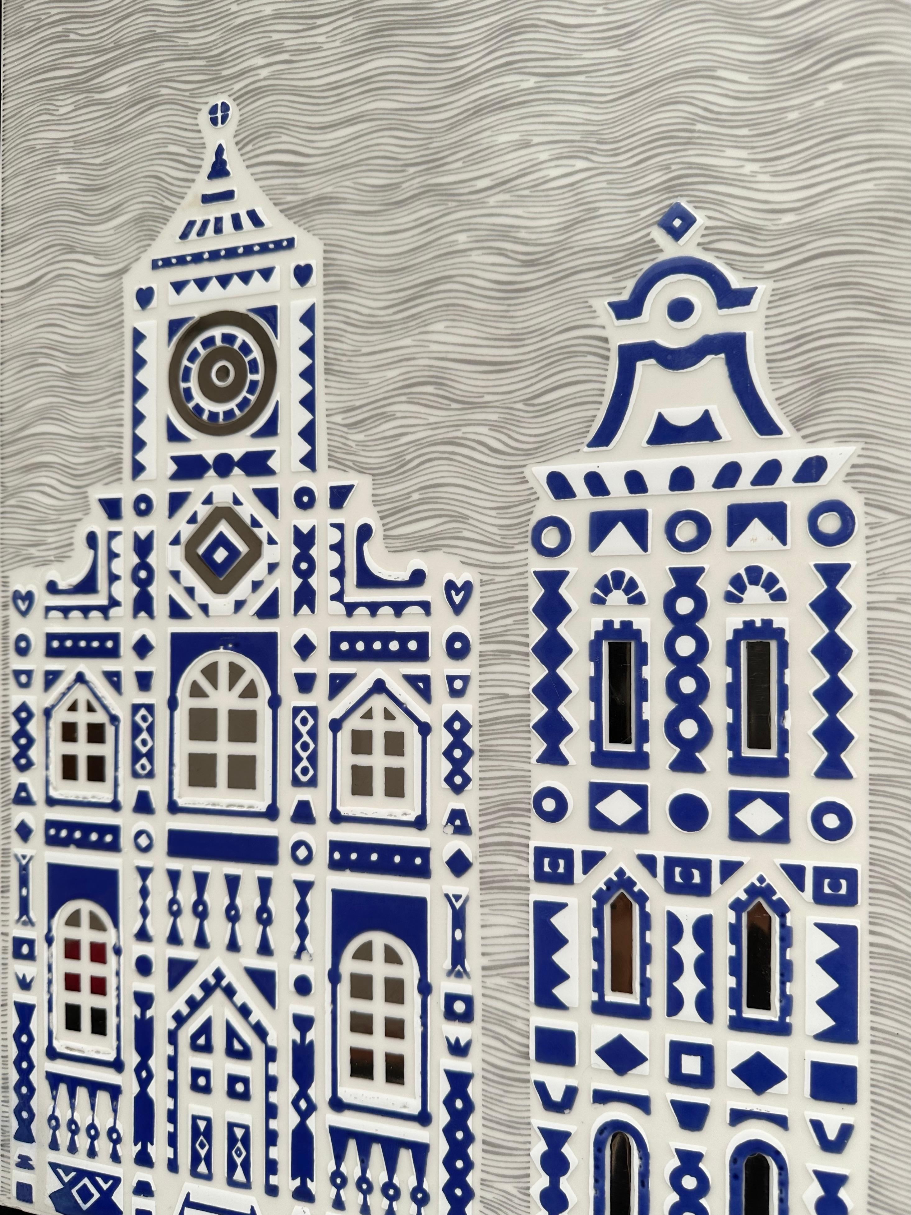 Einzigartige dekorative Kunstfliese, Roger Capron, Italien 1988 im Angebot 3