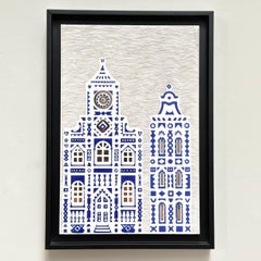 Roger Capron Art Tile, Textured Glaze, Prototype, Italy, 1980s