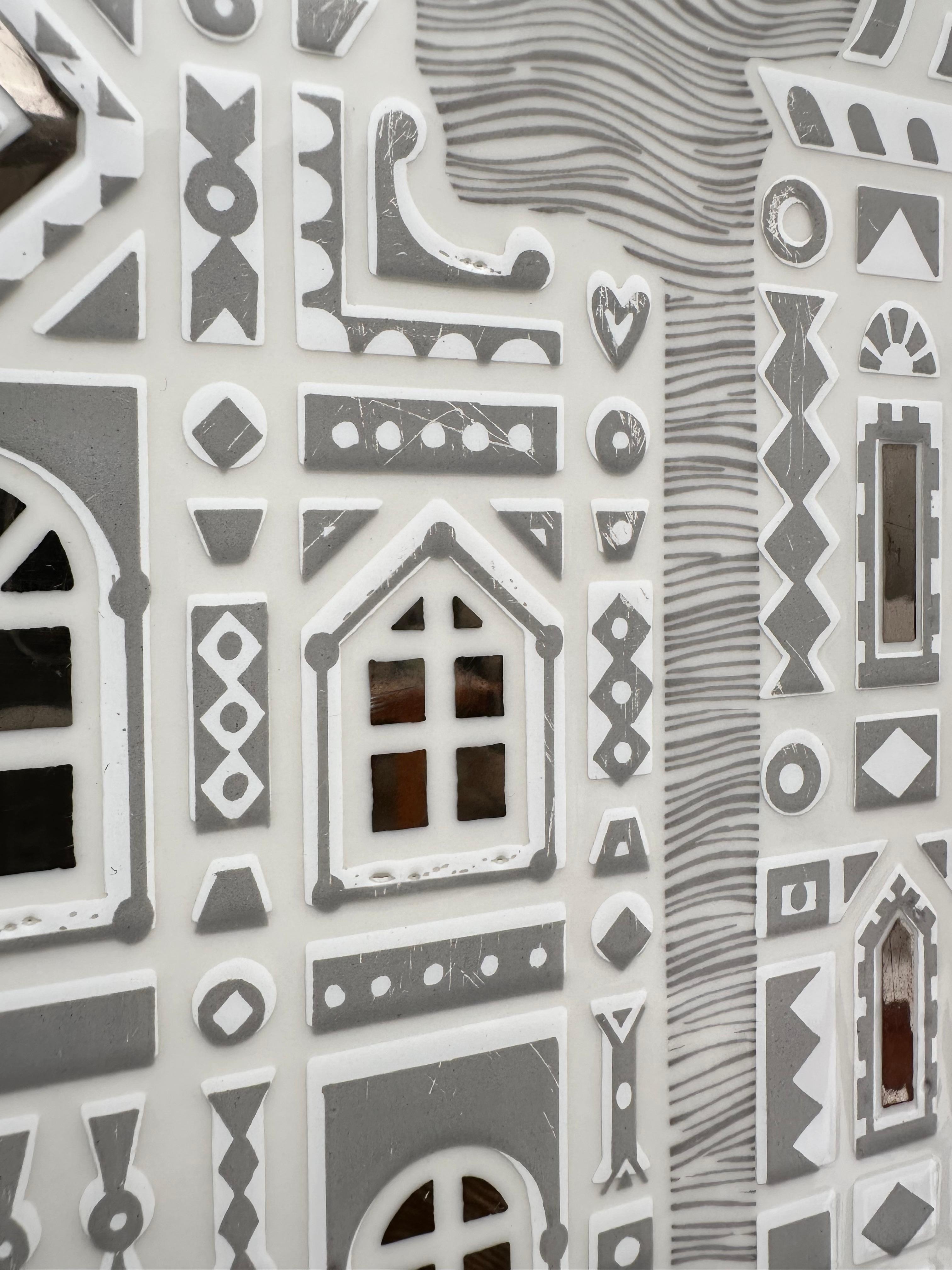 Glazed Unique Decorative Art Tile, Roger Capron, Italy 1988 For Sale