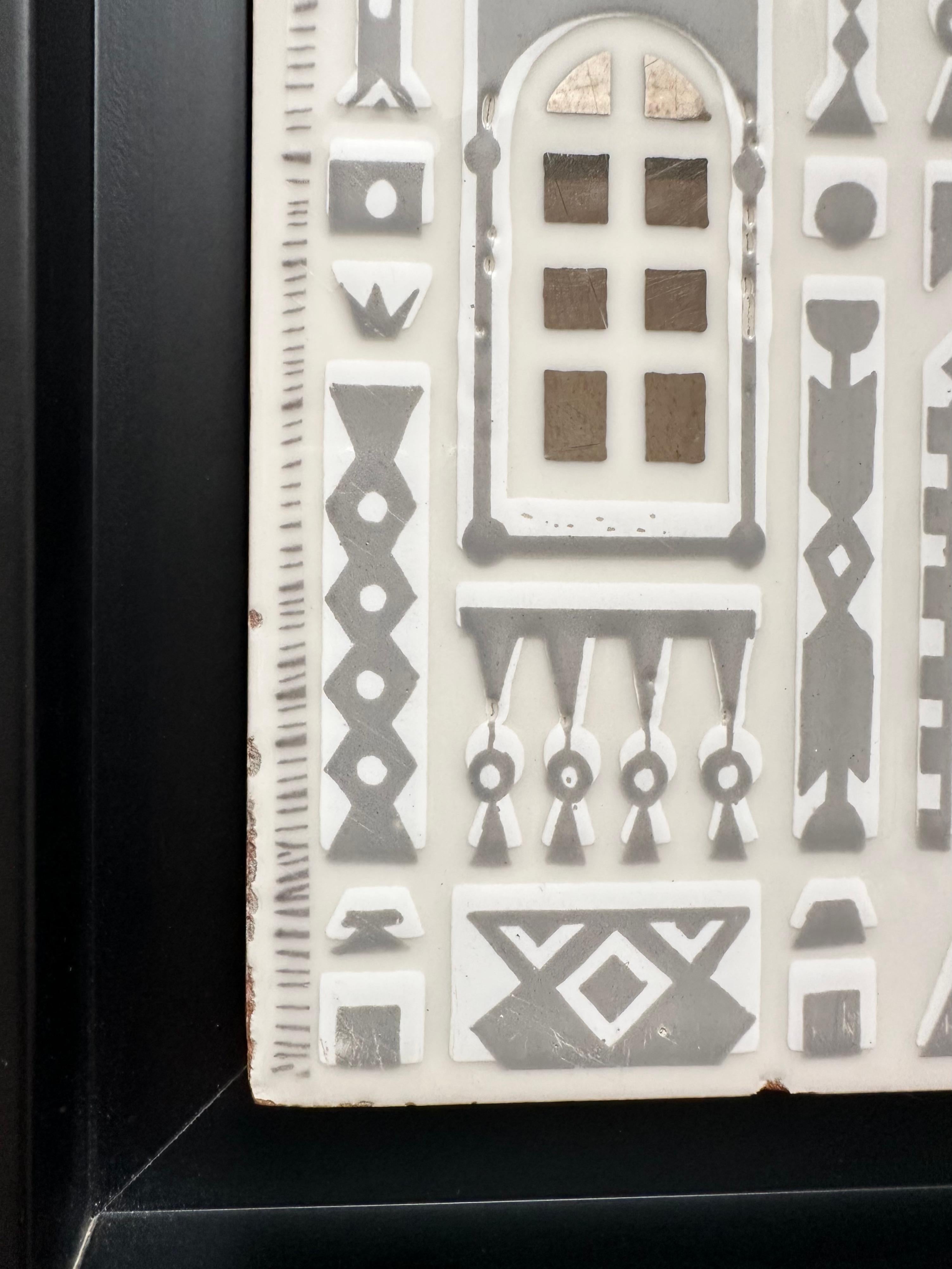 Unique Decorative Art Tile, Roger Capron, Italy 1988 For Sale 1