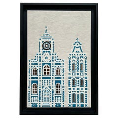 Piastrella d
arte decorativa unica, Roger Capron, Italia 1988