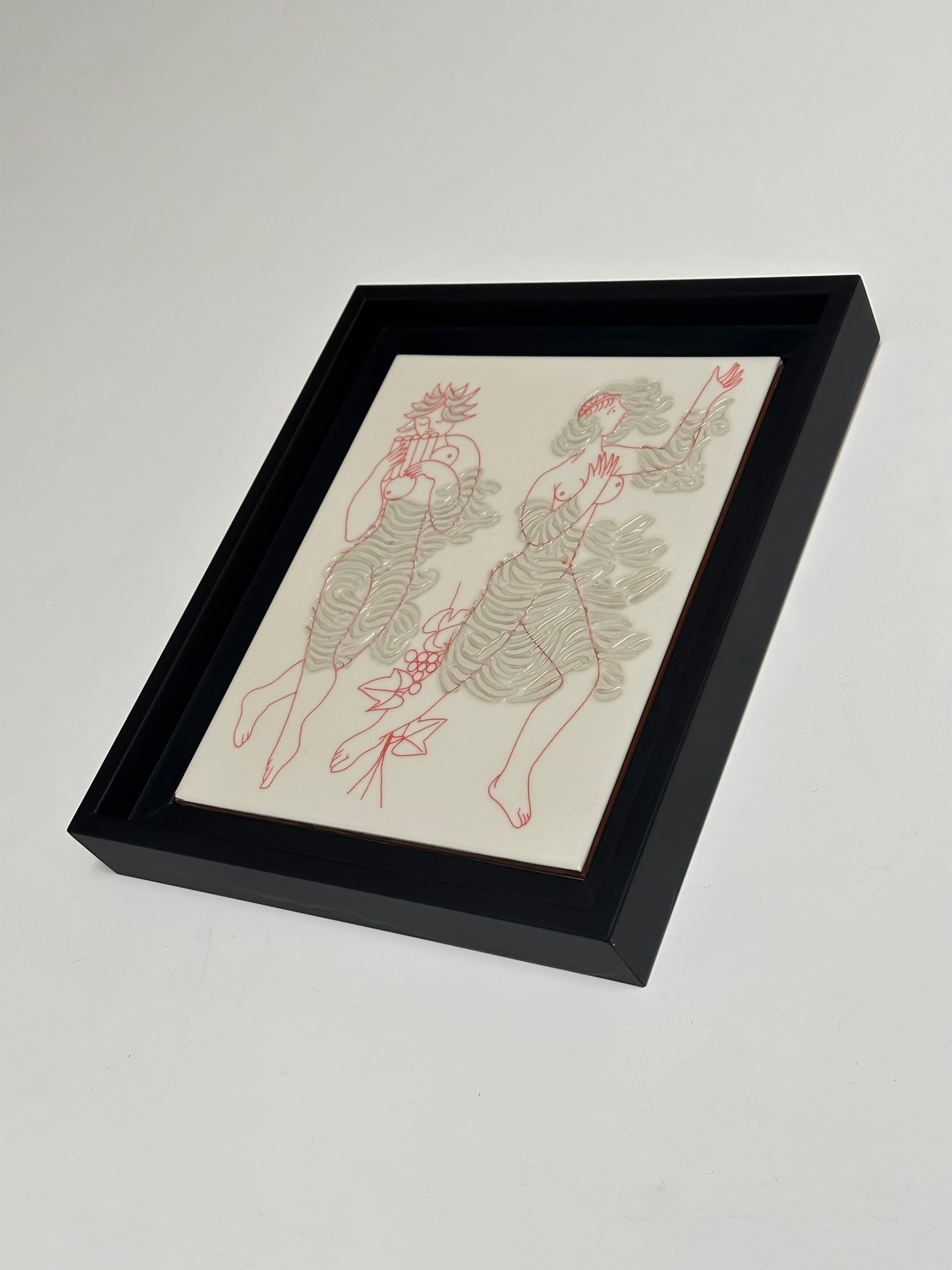 Azulejo decorativo único, Roger Capron, Italia c. 1980 en venta 1