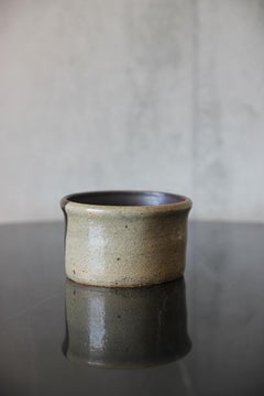 Unique Decorative French Pottery Bowl Dark Chocolate/ Grey