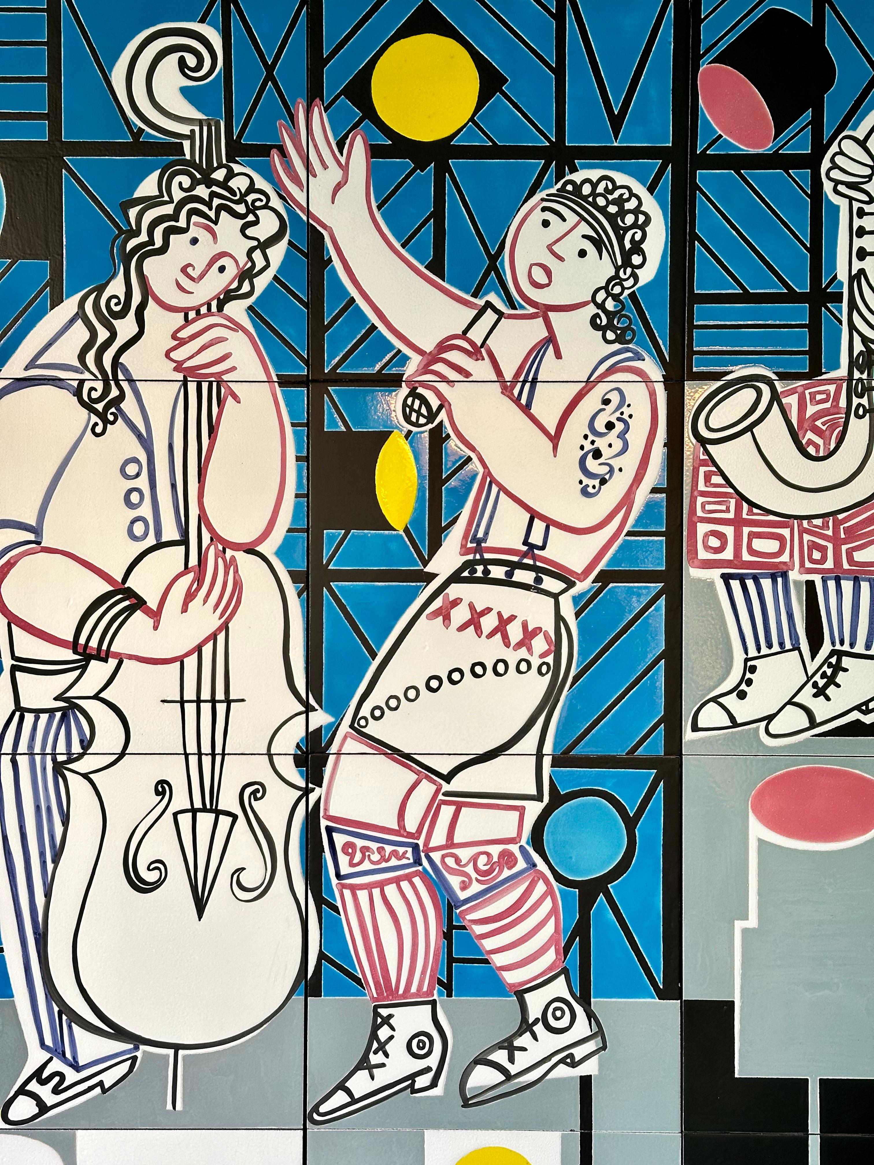 Modern Unique Decorative Panel, Roger Capron, France 1987 For Sale