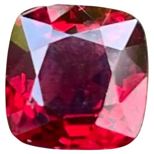 Unique Deep Red Burmese Spinel 1.75 carats Cushion Cut Natural Gemstone For Sale