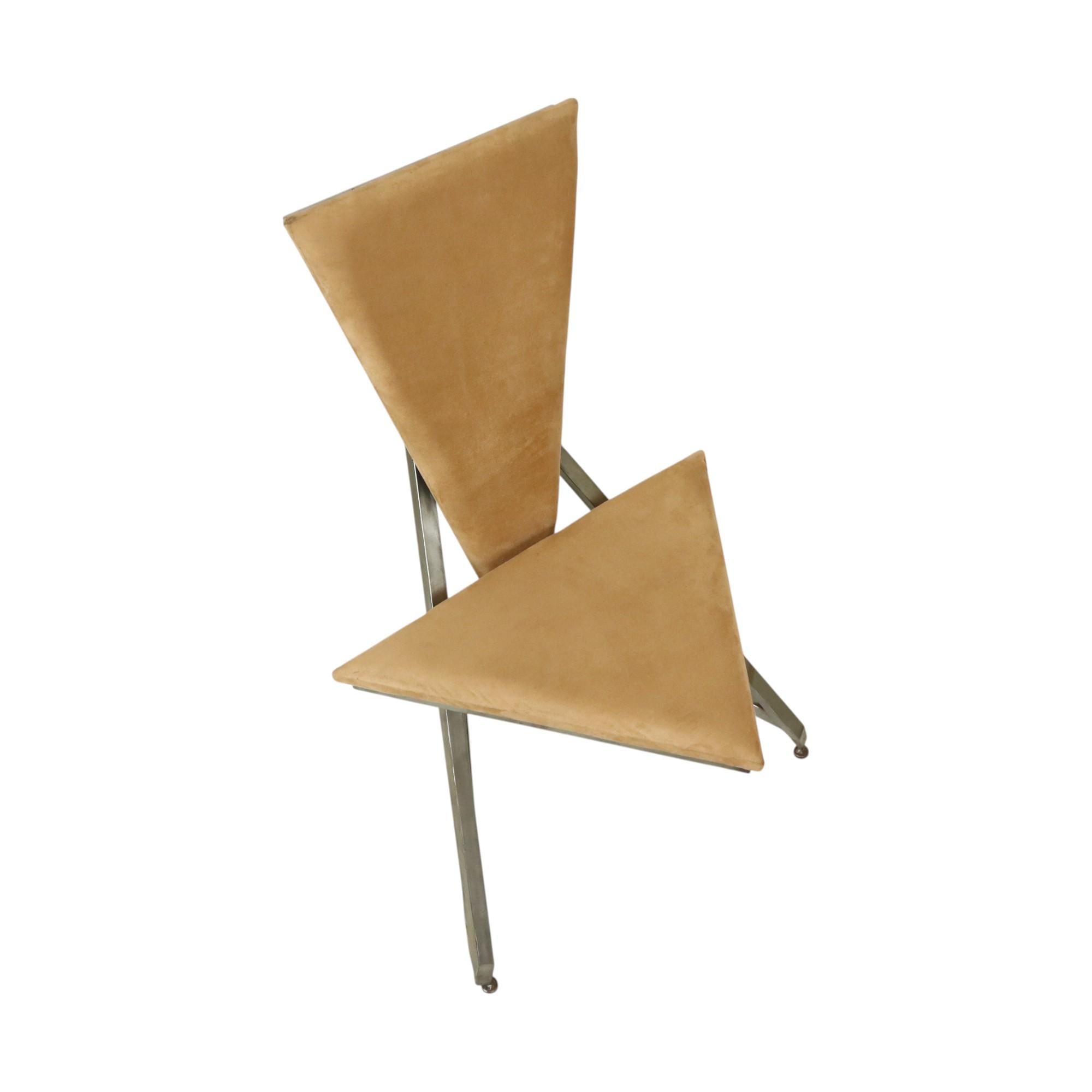 Sedia di design unico Art Objects fatta a mano in metallo e velluto in vendita 1