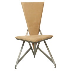 Sedia di design unico Art Objects fatta a mano in metallo e velluto