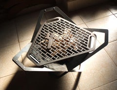 Diseño único de hoguera o barbacoa desmontable de acero cortado por plasma